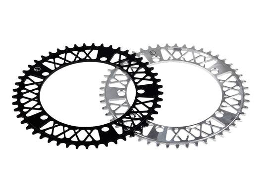 Factory 5 Lattice Chainring - 49T - HeartCoding