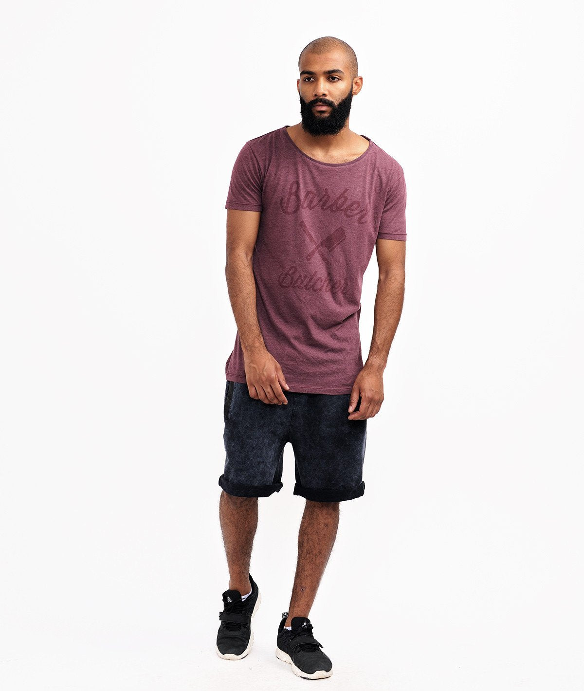 BB BLADES grand neck T-Shirt by Distorted People