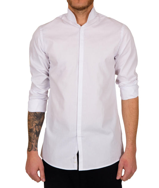 HARPER regular fit stand-up collar shirt by Distorted People