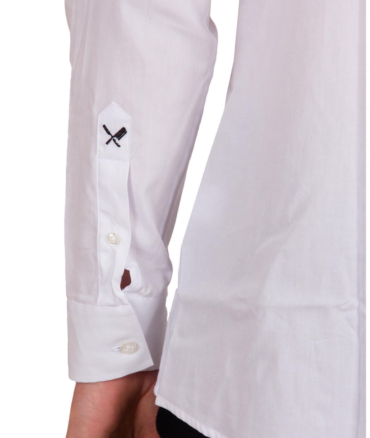 HARPER regular fit stand-up collar shirt by Distorted People