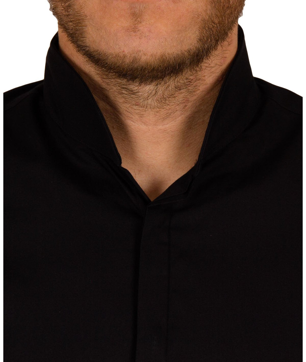 HARPER regular fit stand-up collar shirt by Distorted People