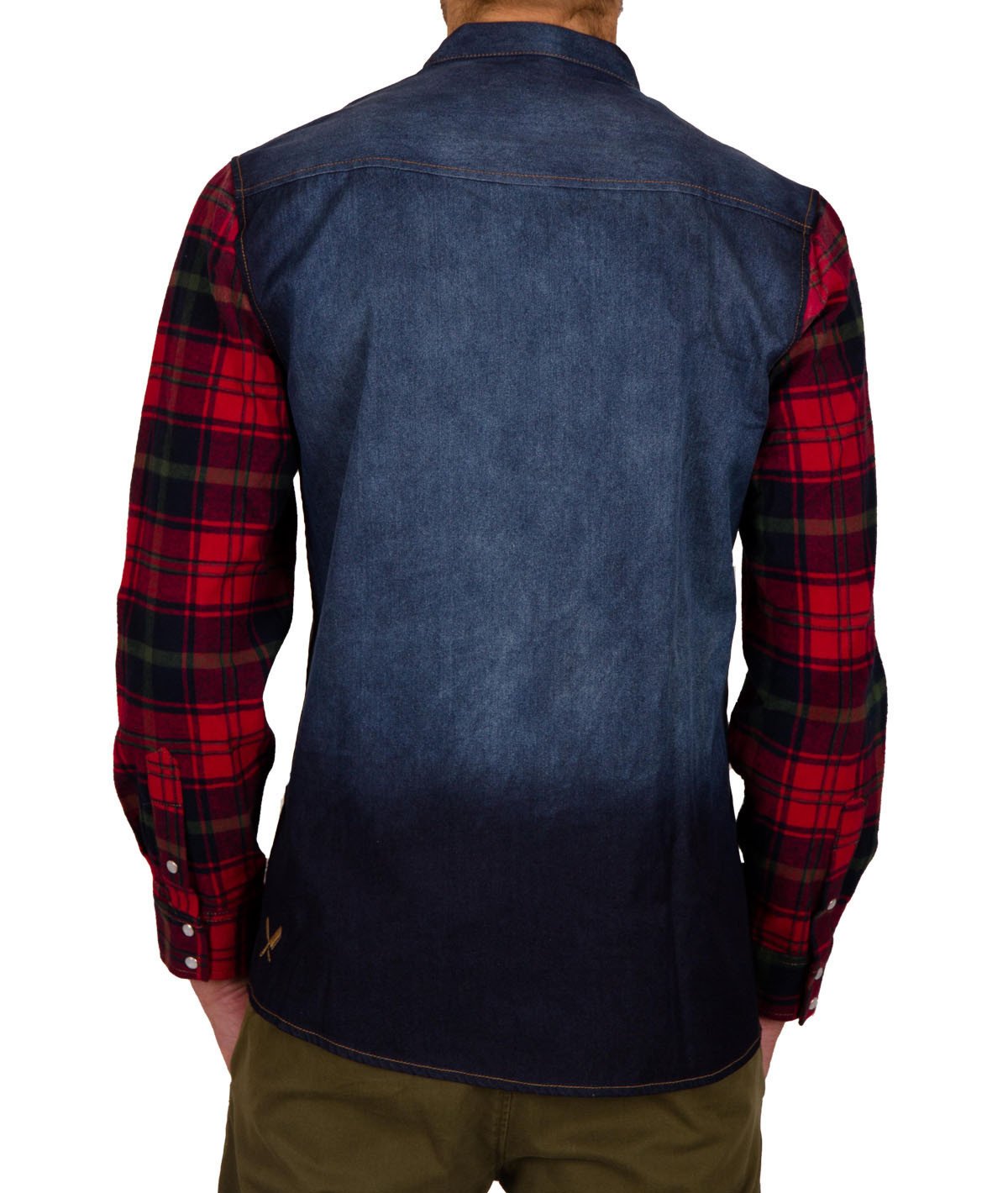 HARK regular fit stand-up collar shirt by Distorted People