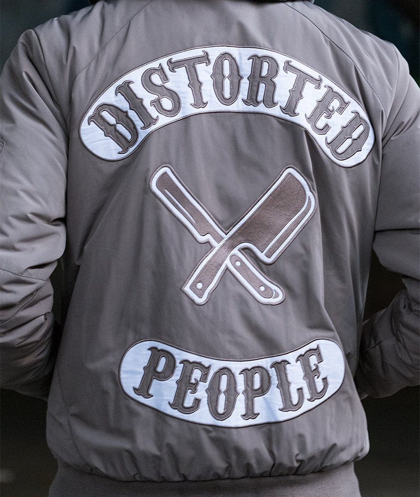 PATCH-SERIES TEAM slim cut bomber jacket by Distorted People