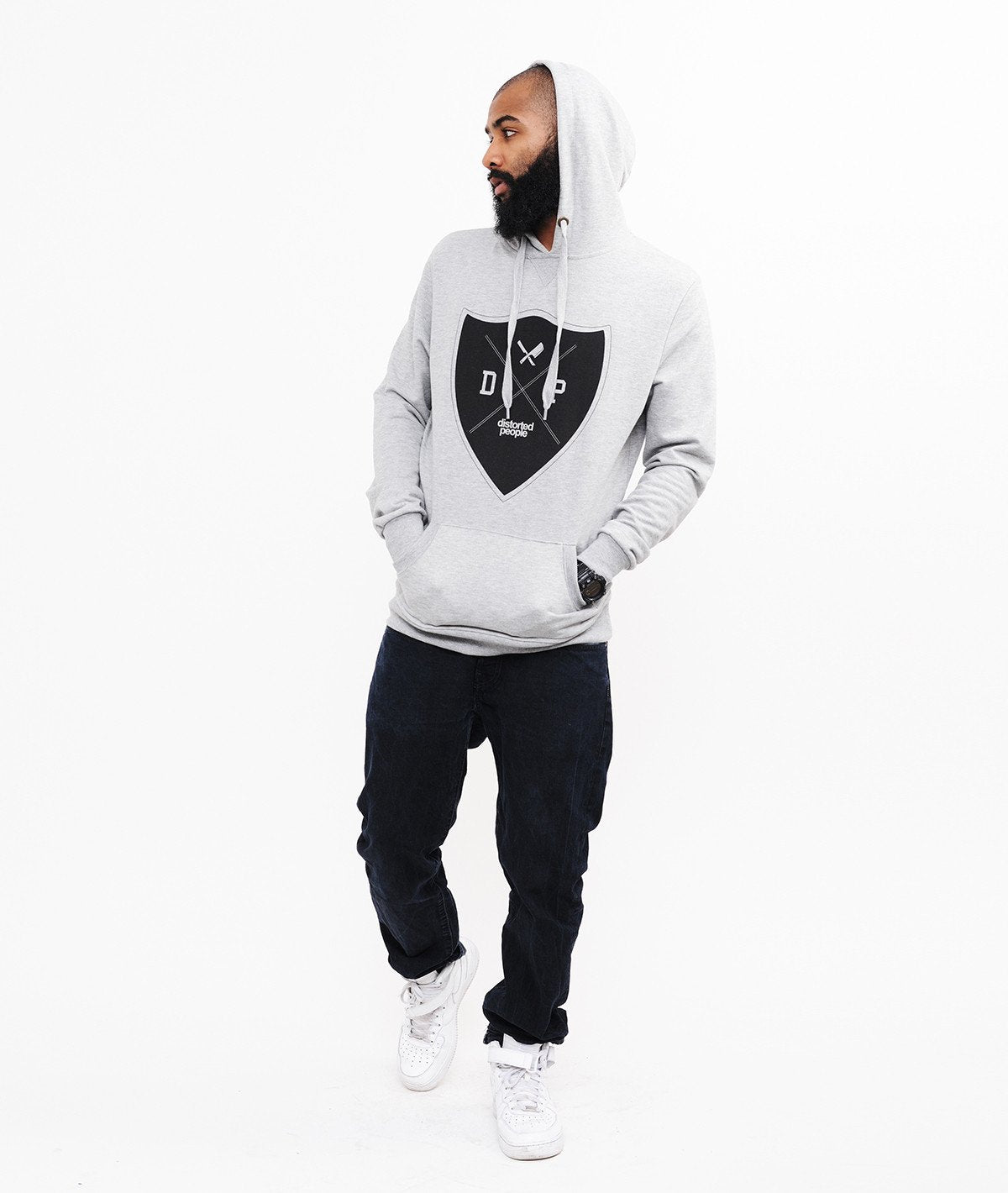 Buckler hoodie by Distorted People