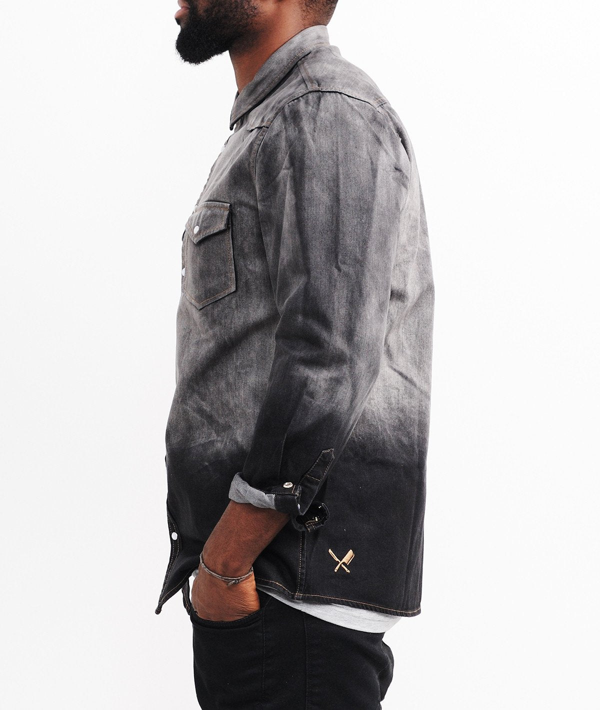 HARVEY regular fit kent collar Shirt by Distorted People