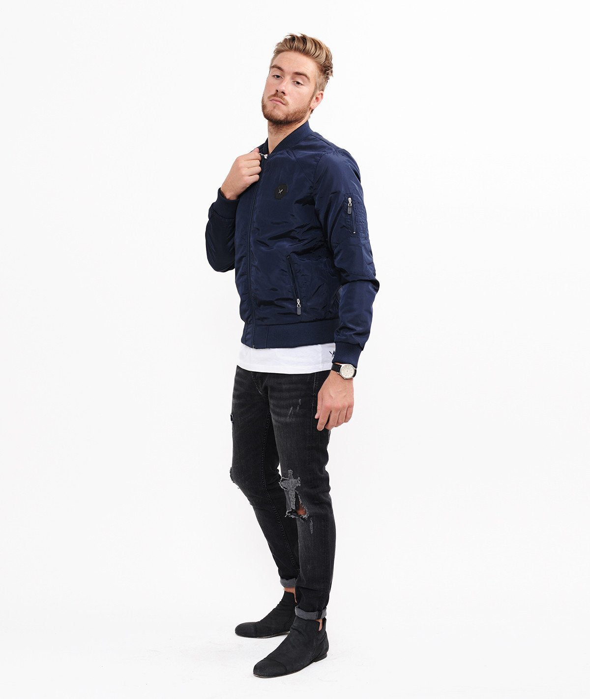 DP BOMBERJACKET slim cut bomber jacket by Distorted People