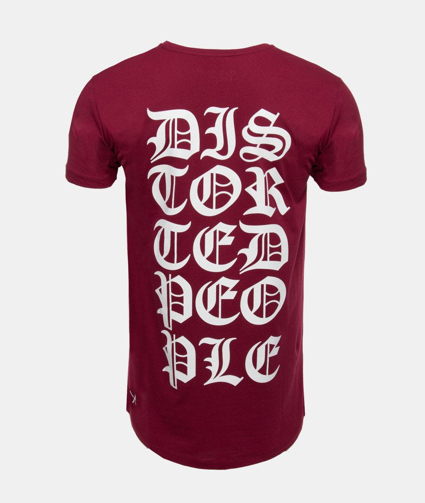 B&B Grand Crew Neck Lettering long t-shirt by Distorted People