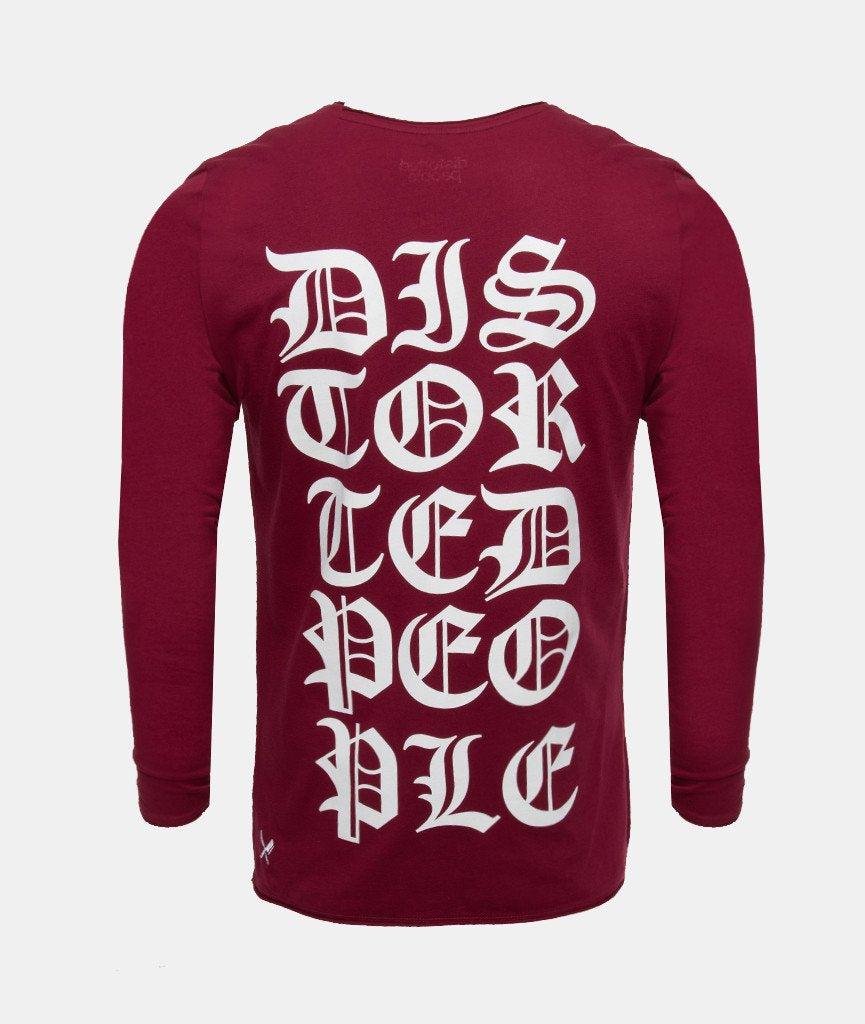 Grand Crew Neck Lettering longsleeve by Distorted People