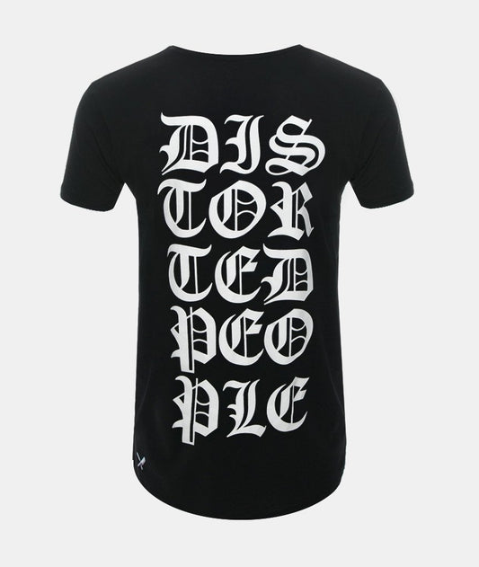 B&B Grand Crew Neck Lettering long t-shirt by Distorted People