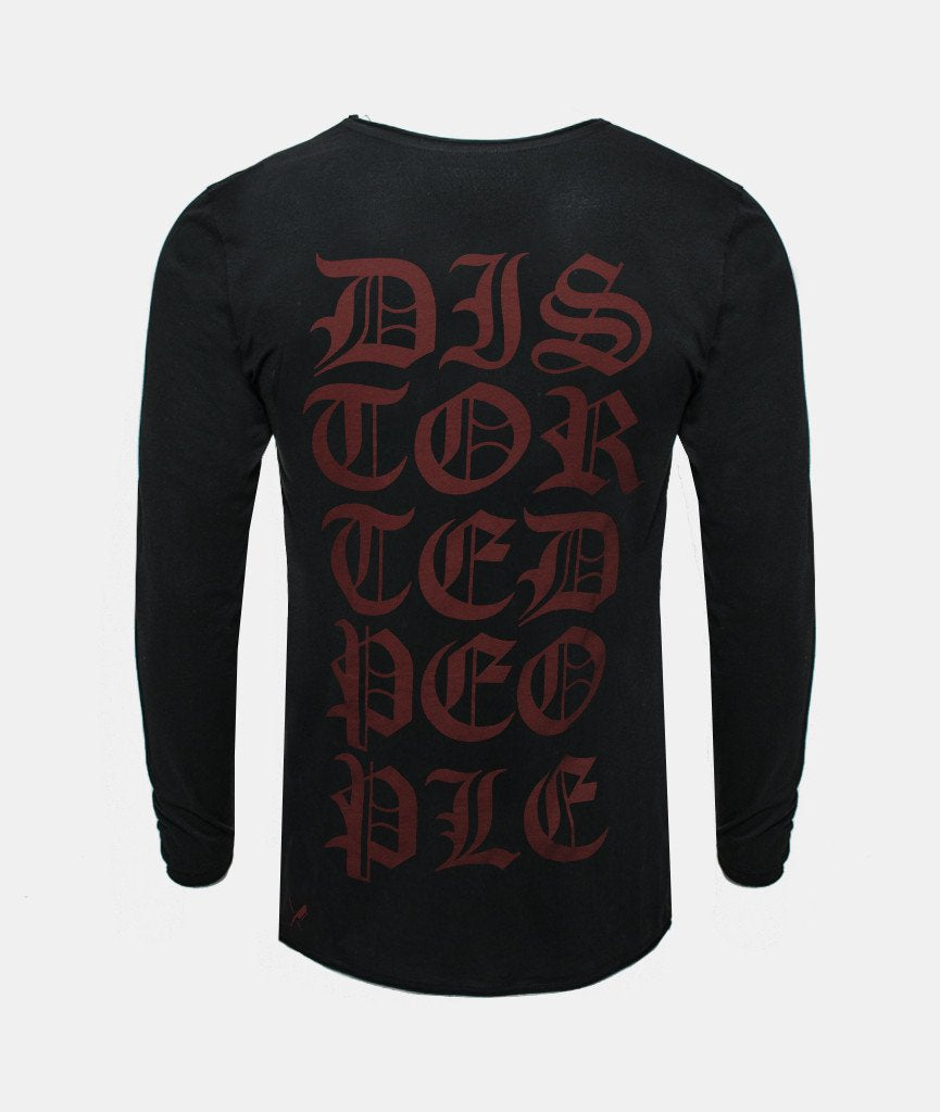 Grand Crew Neck Lettering longsleeve by Distorted People