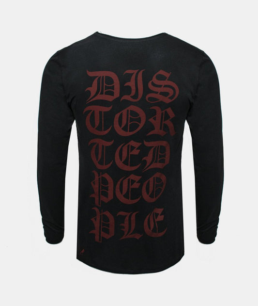 Grand Crew Neck Lettering longsleeve by Distorted People