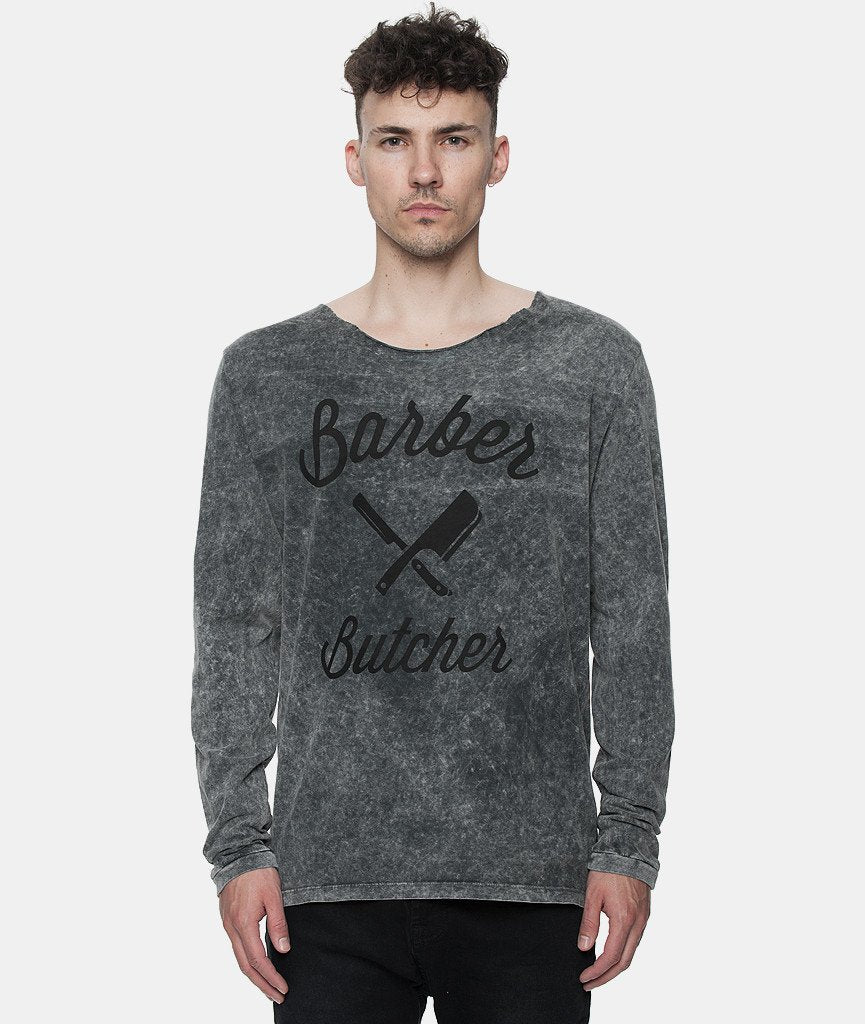 BB BLADES CUTTED NECK longsleeve by Distorted People