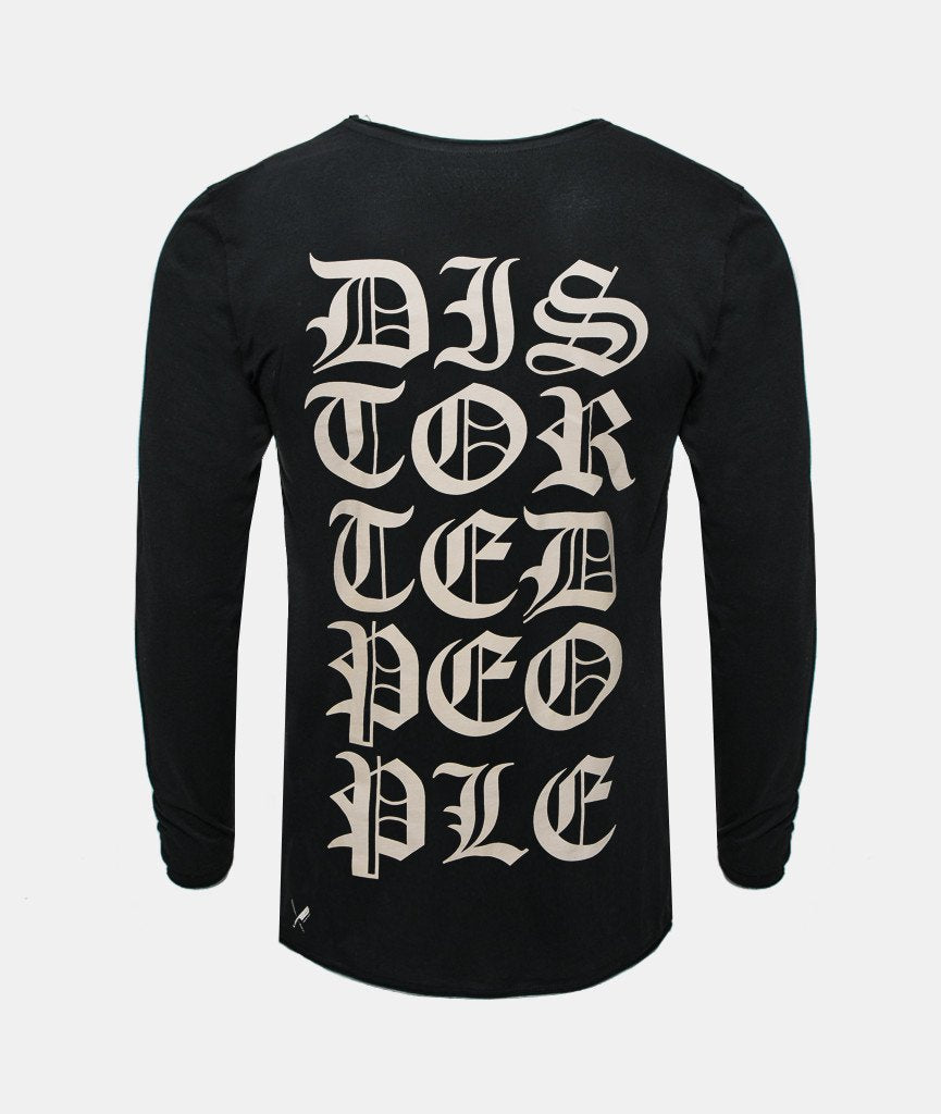 Grand Crew Neck Lettering longsleeve by Distorted People