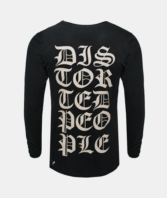 Grand Crew Neck Lettering longsleeve by Distorted People