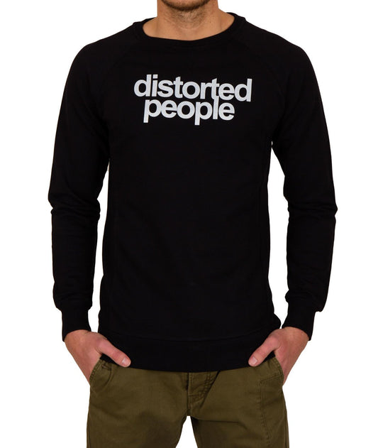 DISTORTED PEOPLE LOGO grand neck Sweatshirt by Distorted People