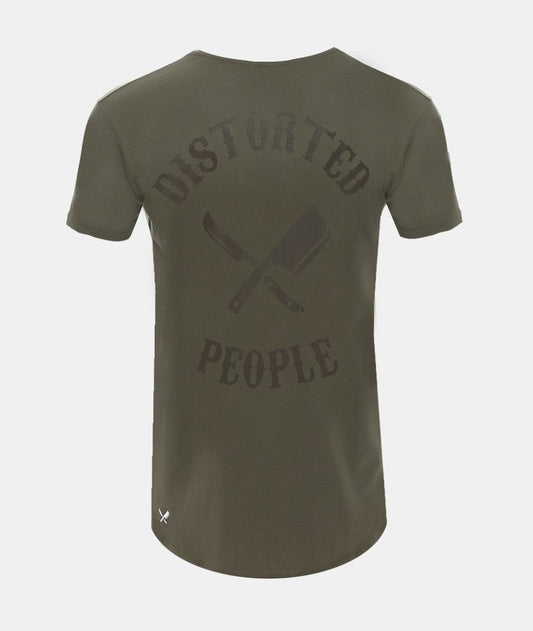 CUTTED NECK TEAM long t-shirt by Distorted People