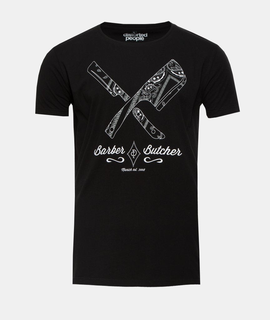 Barber & Butcher Paisley Grand Crew Neck t-shirt by Distorted People