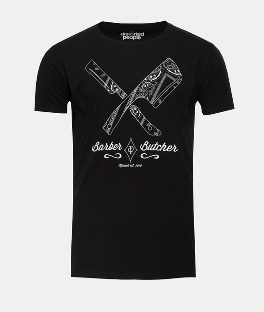Barber & Butcher Paisley Grand Crew Neck t-shirt by Distorted People