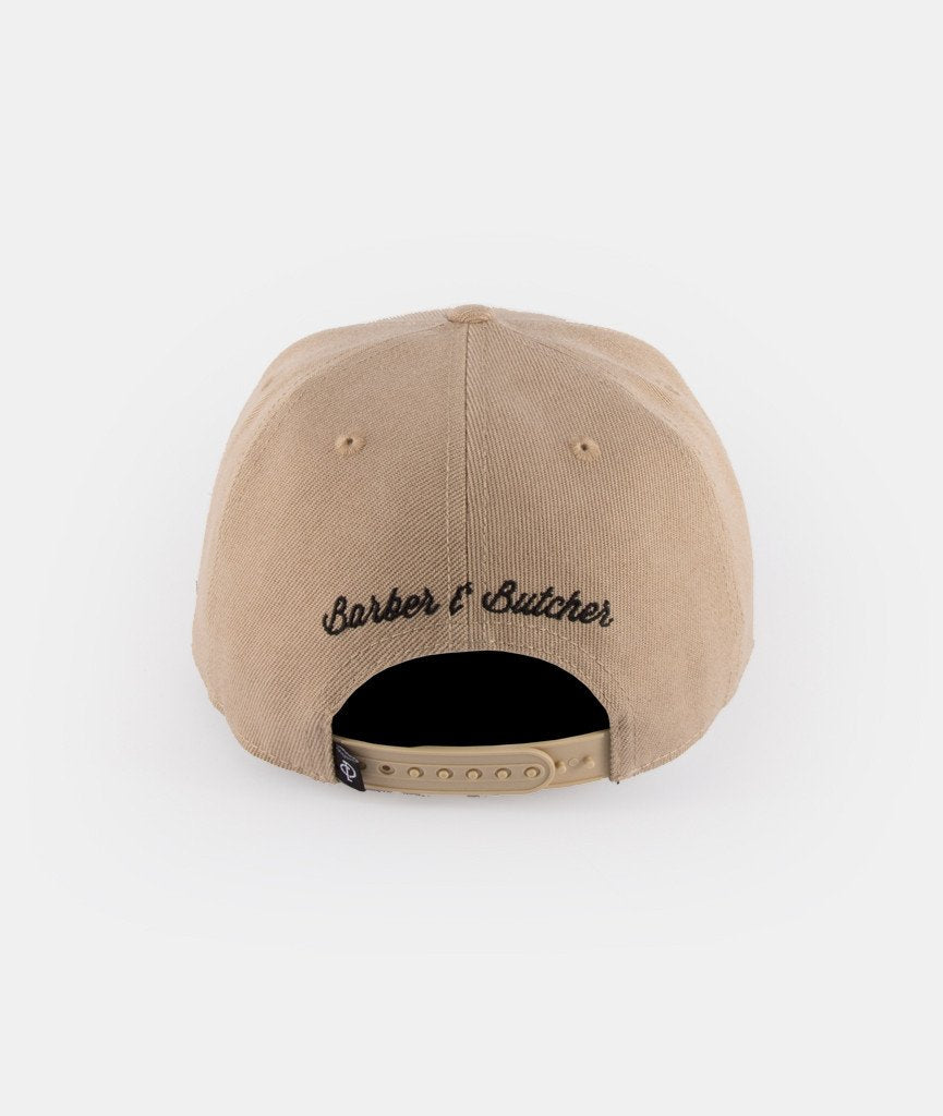 Barber & Butcher snapback cap by Distorted People
