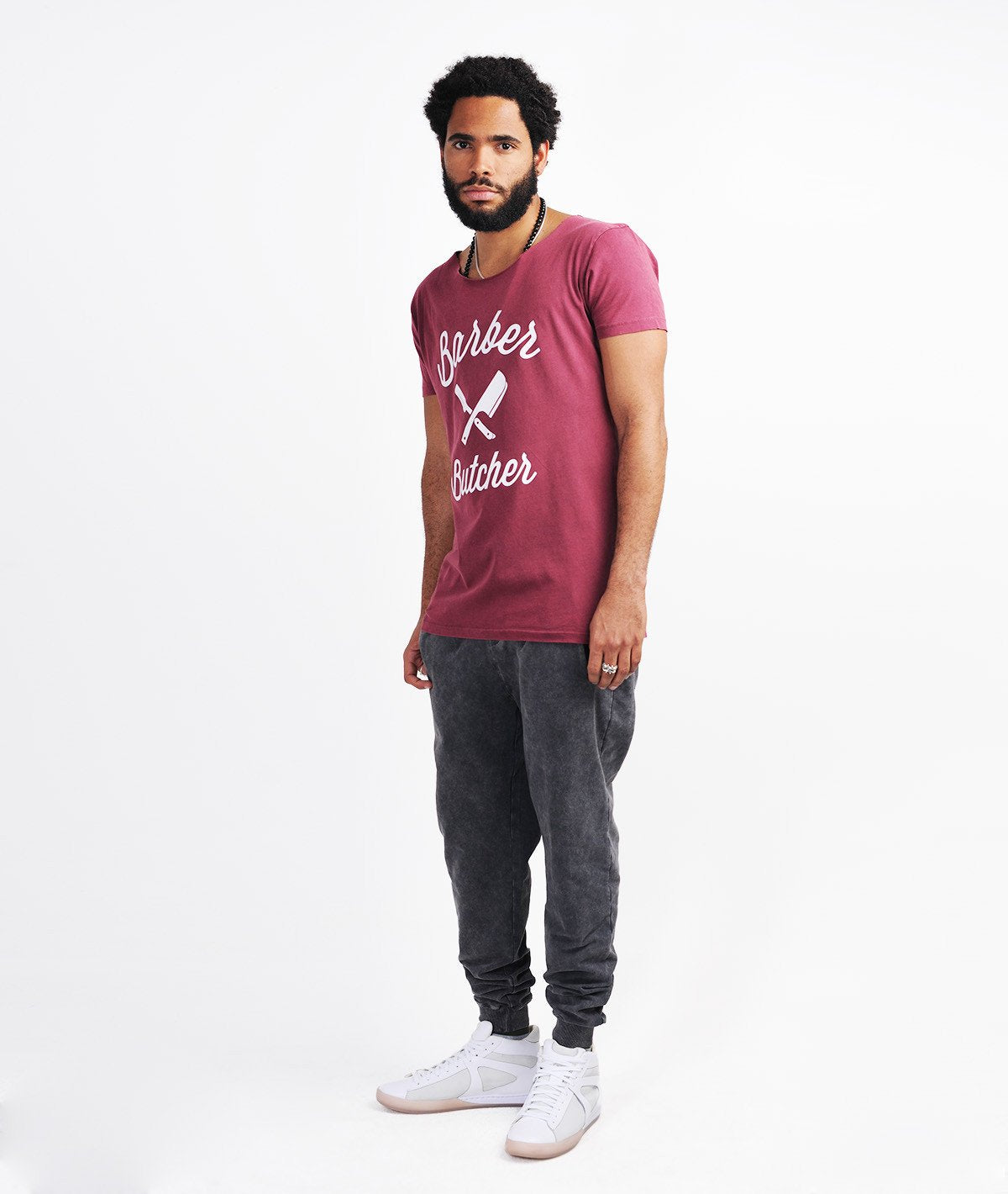 BB BLADES cutted grand neck t-shirt by Distorted People
