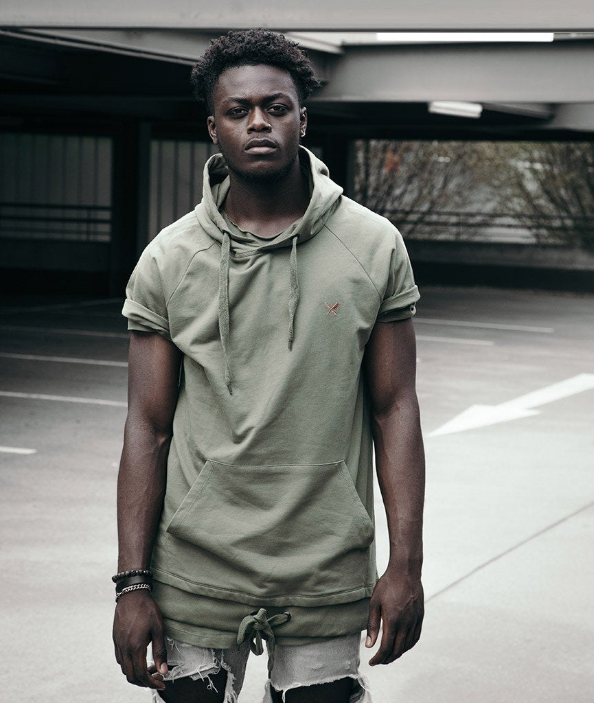HOODIE oversized hooded sweat t-shirt by Distorted People