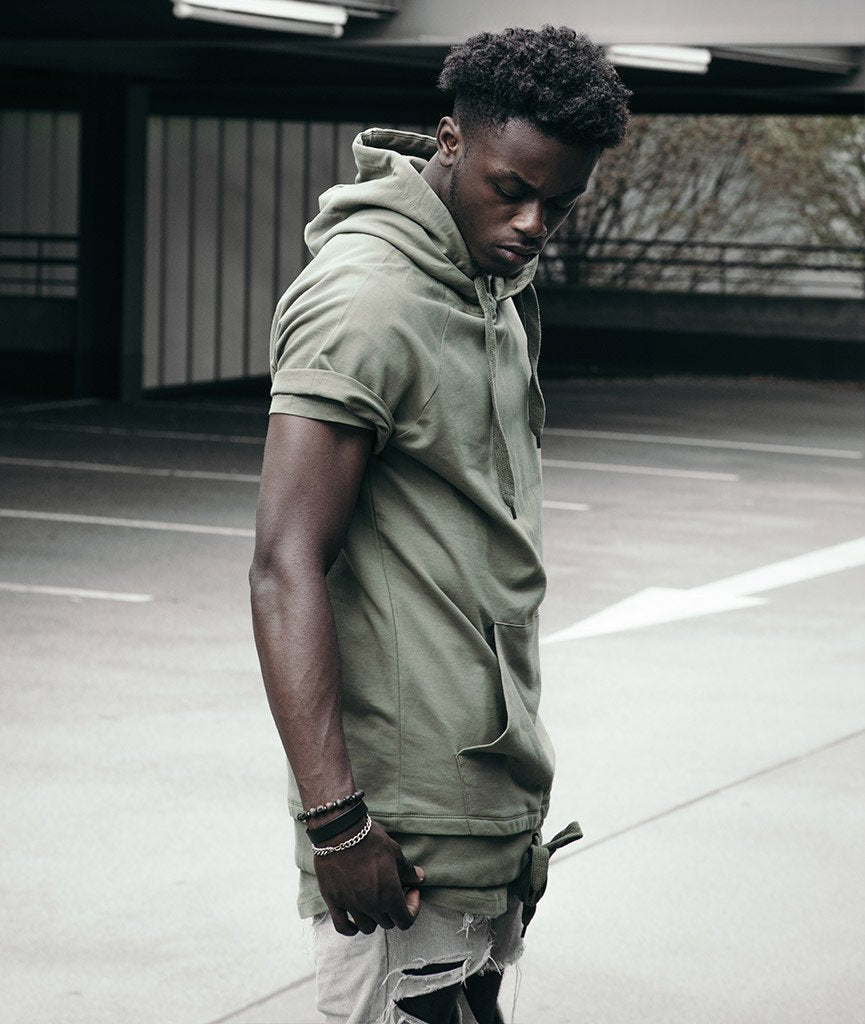 HOODIE oversized hooded sweat t-shirt by Distorted People