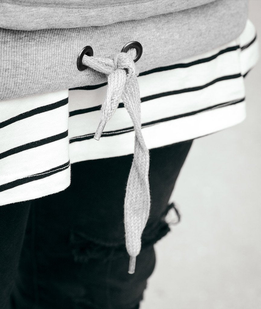 HOODIE oversized hooded sweat t-shirt by Distorted People