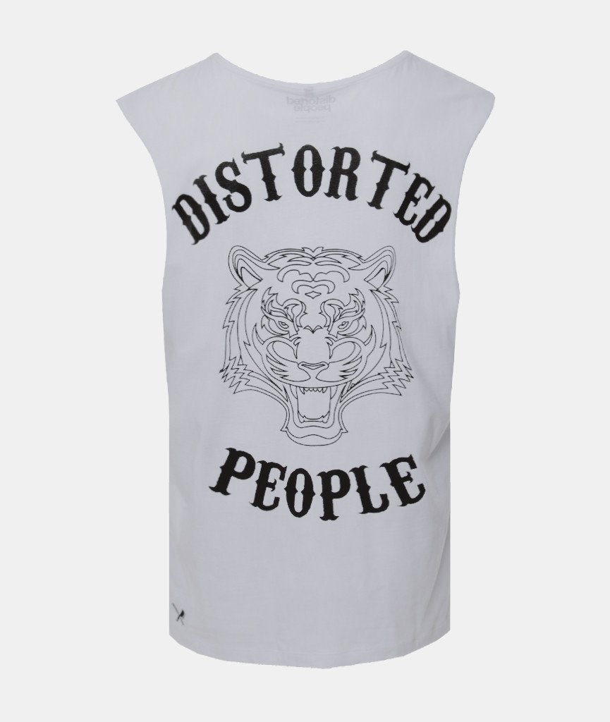 Tiger Grand Crew Neck tank top by Distorted People