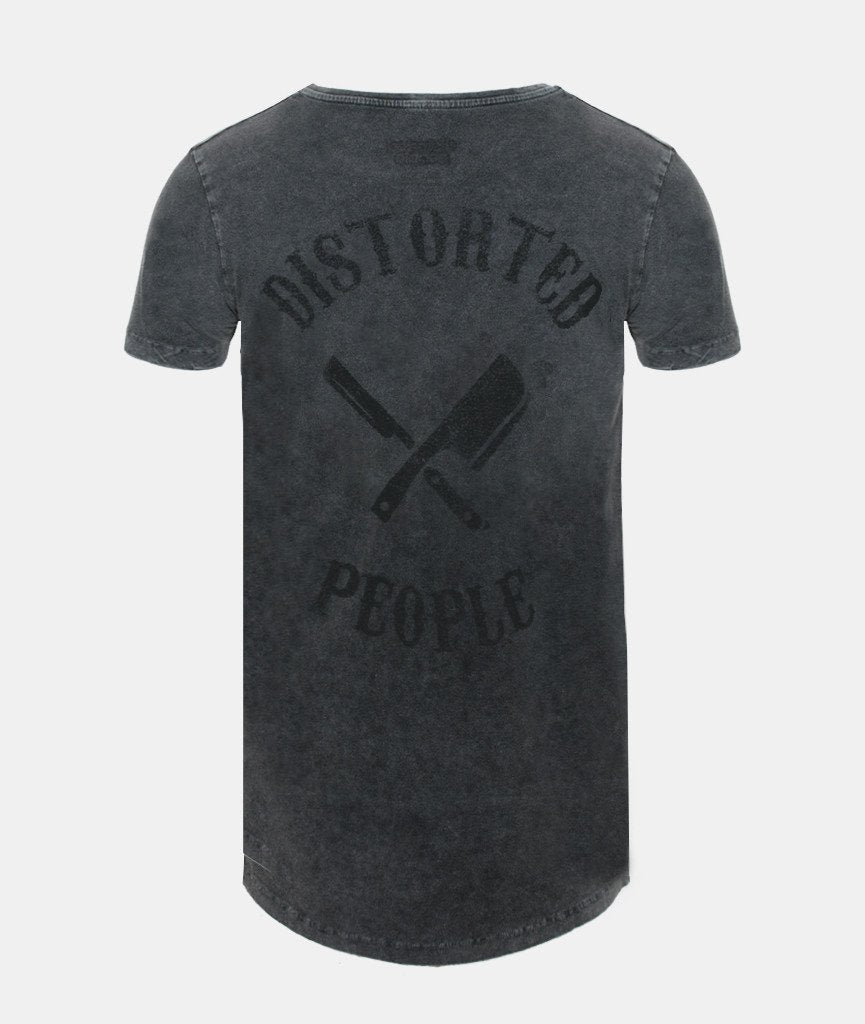 CUTTED NECK TEAM long t-shirt by Distorted People