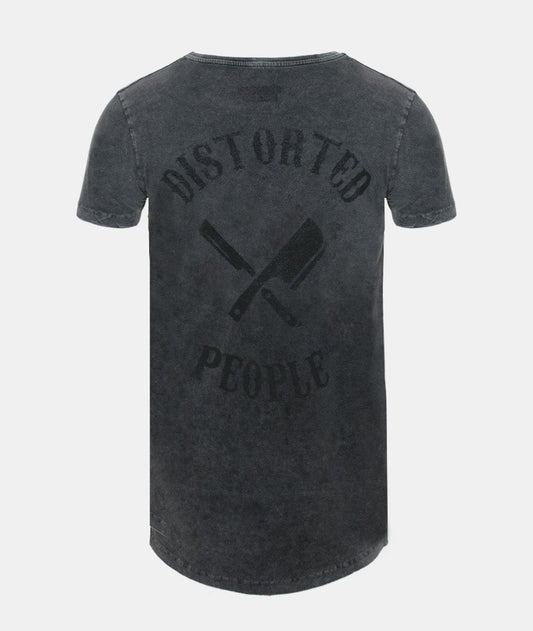 CUTTED NECK TEAM long t-shirt by Distorted People