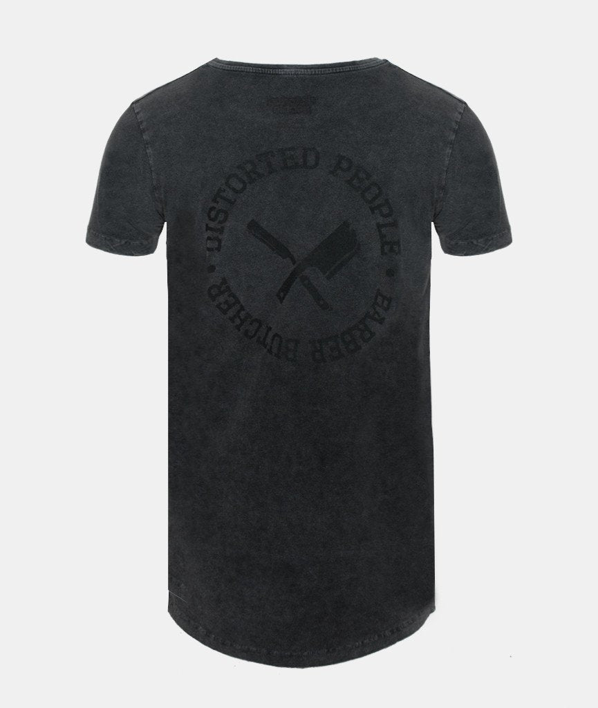 Grand Crew Neck Circle long t-shirt by Distorted People