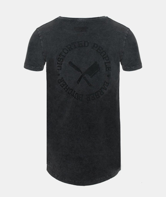 Grand Crew Neck Circle long t-shirt by Distorted People