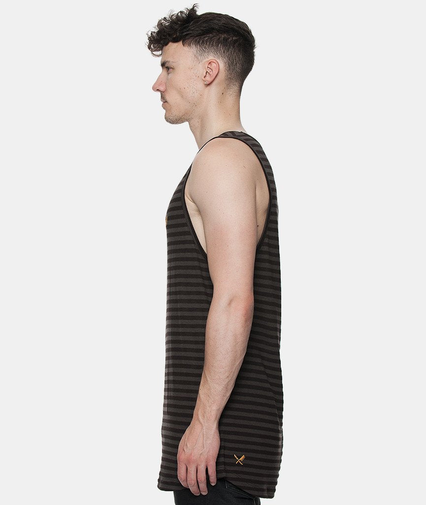 CUTTED NECK oversized tank top by Distorted People