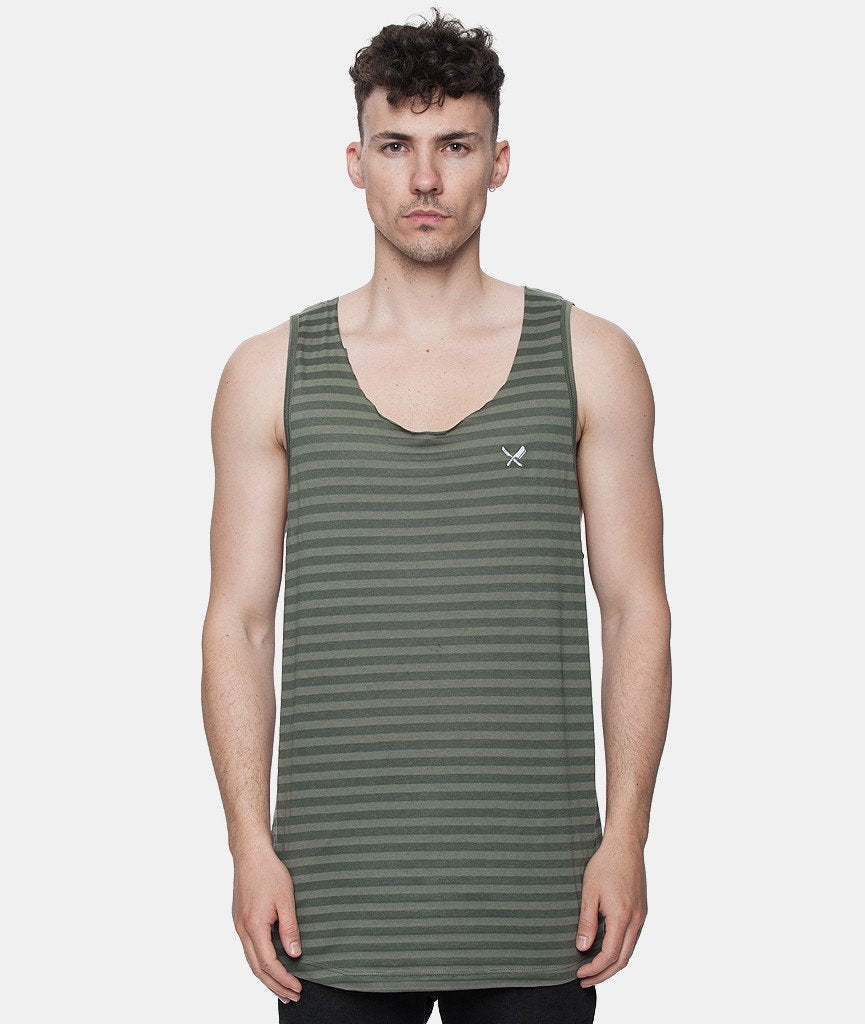 CUTTED NECK oversized tank top by Distorted People