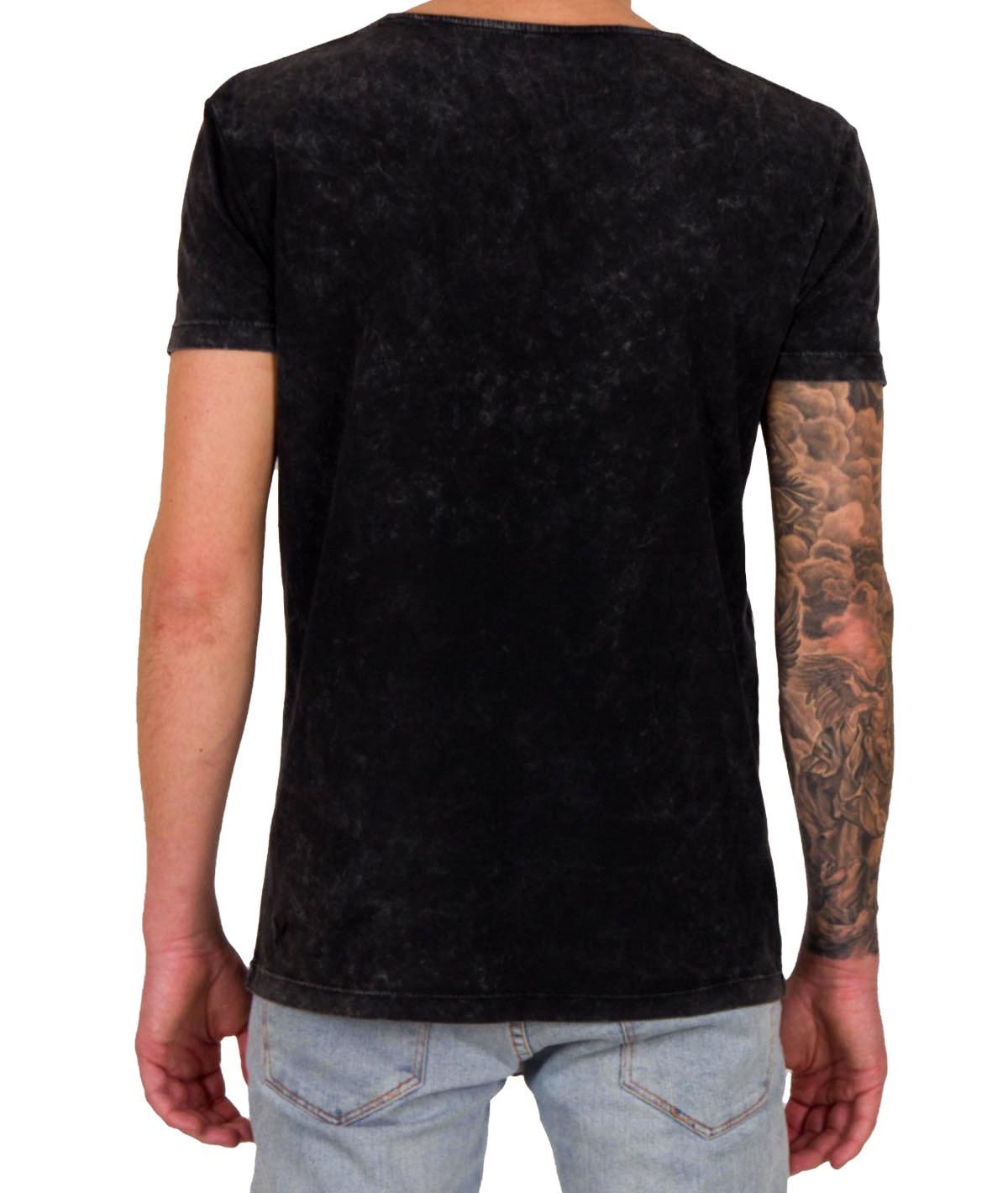 INTERSECT cutted grand neck t-shirt by Distorted People