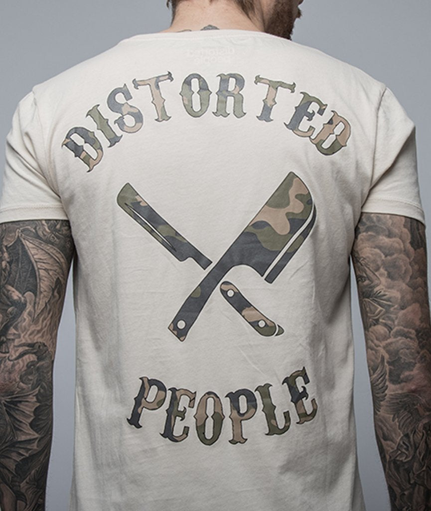 Grand Crew Neck Camo Team t-shirt by Distorted People