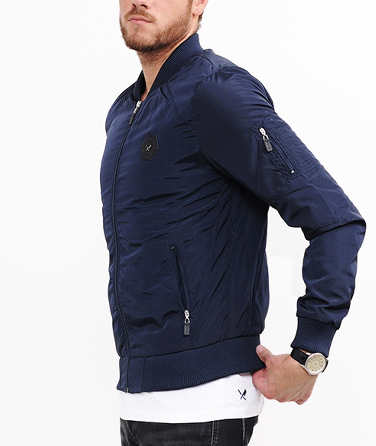 DP BOMBERJACKET slim cut bomber jacket by Distorted People