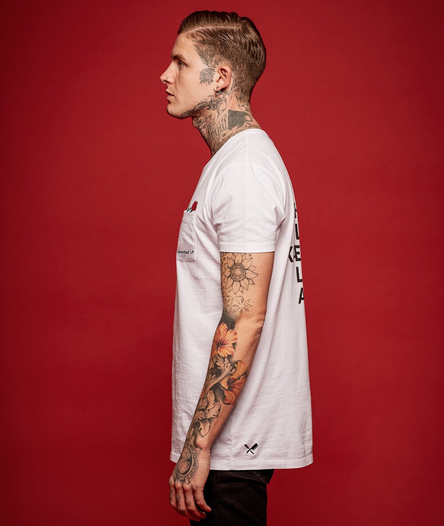 Roses Pocket Grand Crew Neck