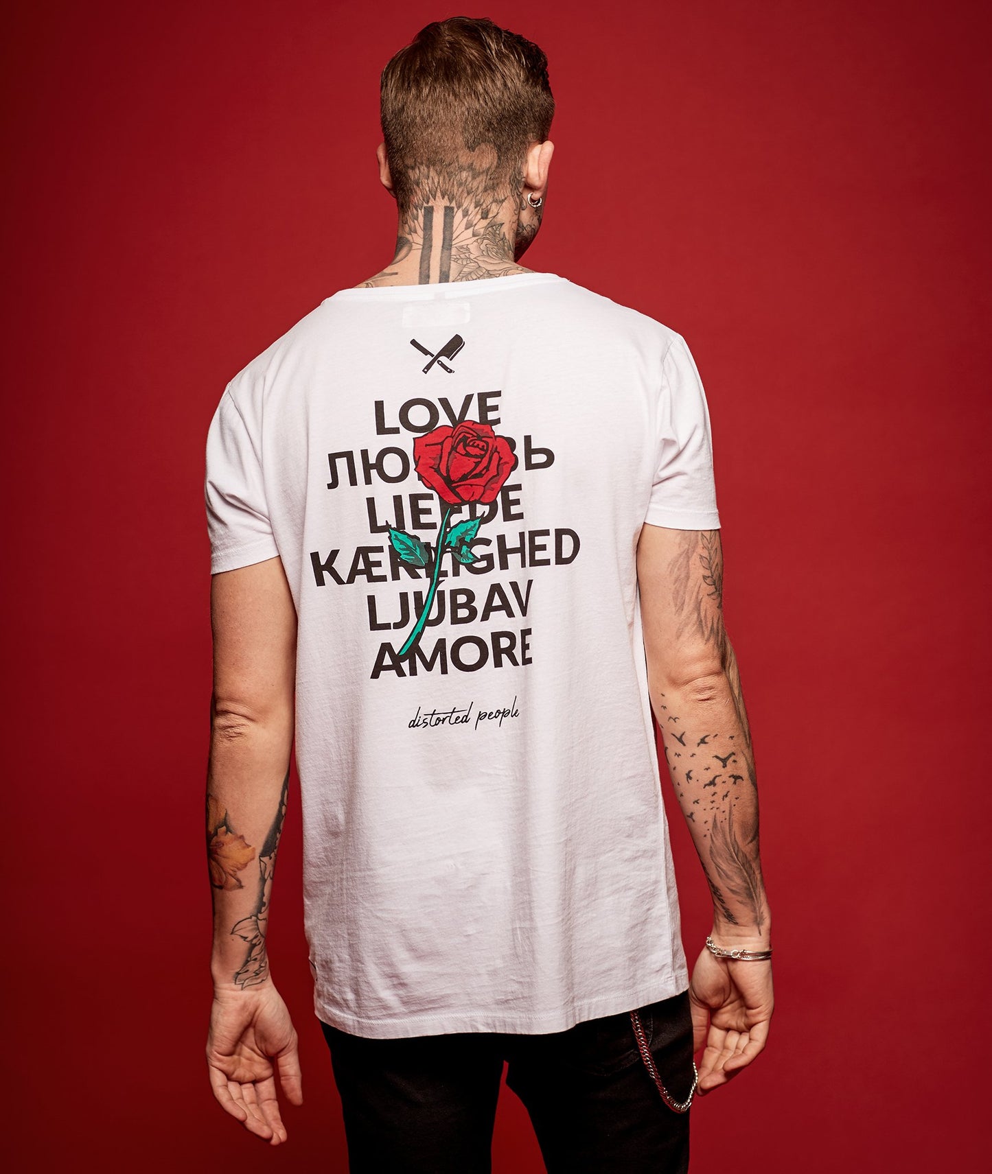 Roses Pocket Grand Crew Neck