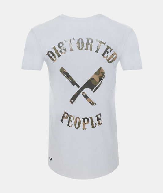 Cutted Neck Camo Team long t-shirt by Distorted People
