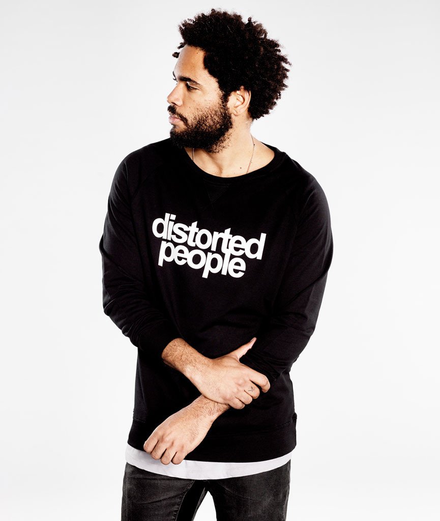 DISTORTED PEOPLE LOGO CREW NECK sweatshirt by Distorted People