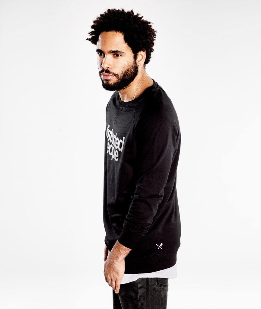 DISTORTED PEOPLE LOGO CREW NECK sweatshirt by Distorted People