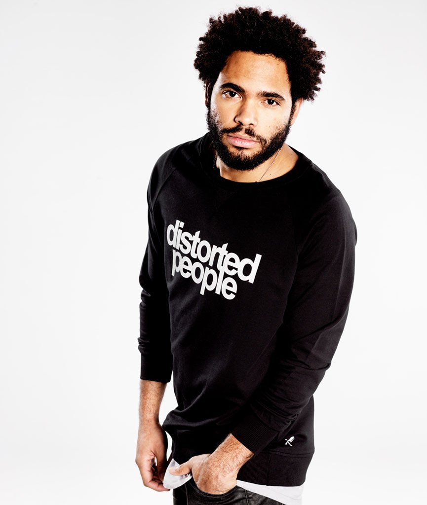 DISTORTED PEOPLE LOGO CREW NECK sweatshirt by Distorted People