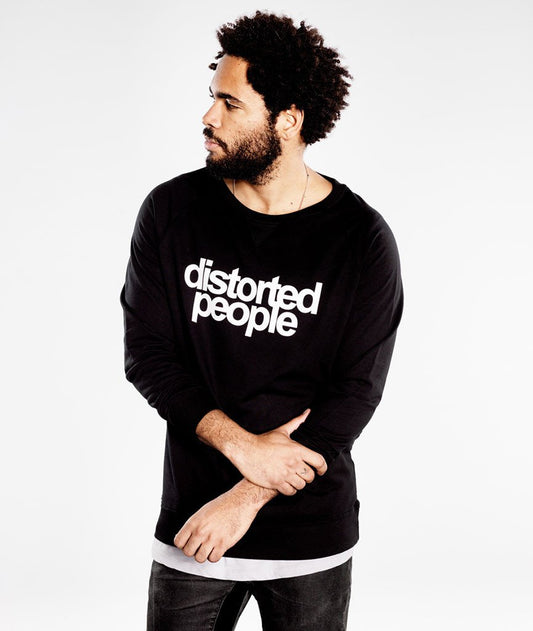 DISTORTED PEOPLE LOGO CREW NECK sweatshirt by Distorted People