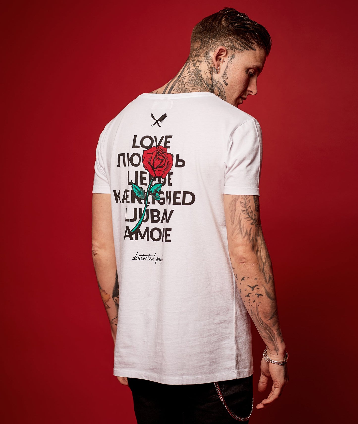 Roses Pocket Grand Crew Neck