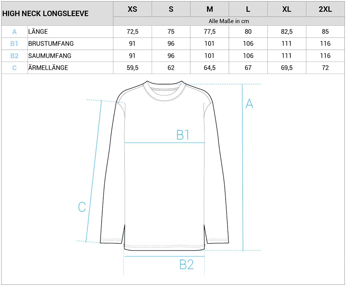 Blades High Neck longsleeve by Distorted People