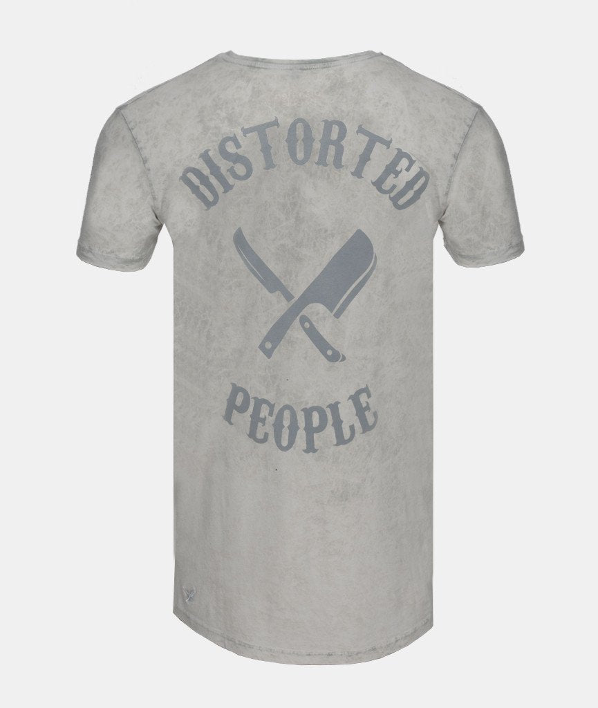 CUTTED NECK TEAM long t-shirt by Distorted People