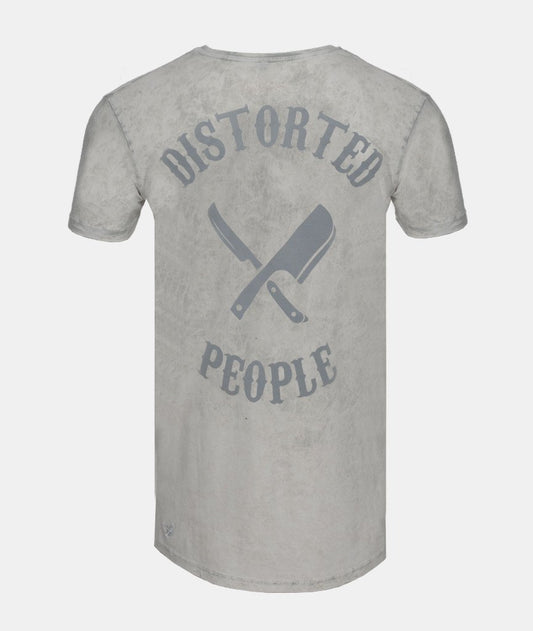 CUTTED NECK TEAM long t-shirt by Distorted People