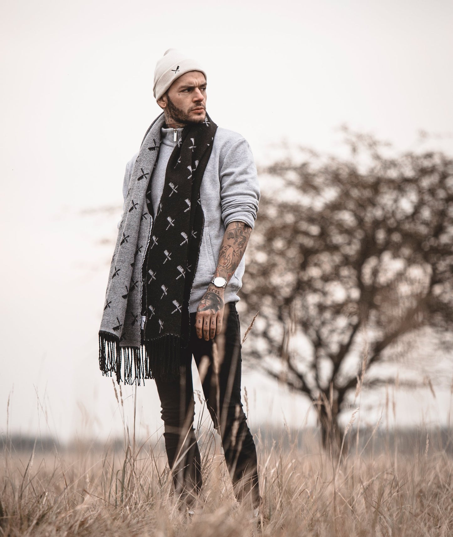 Allover Blades Scarf