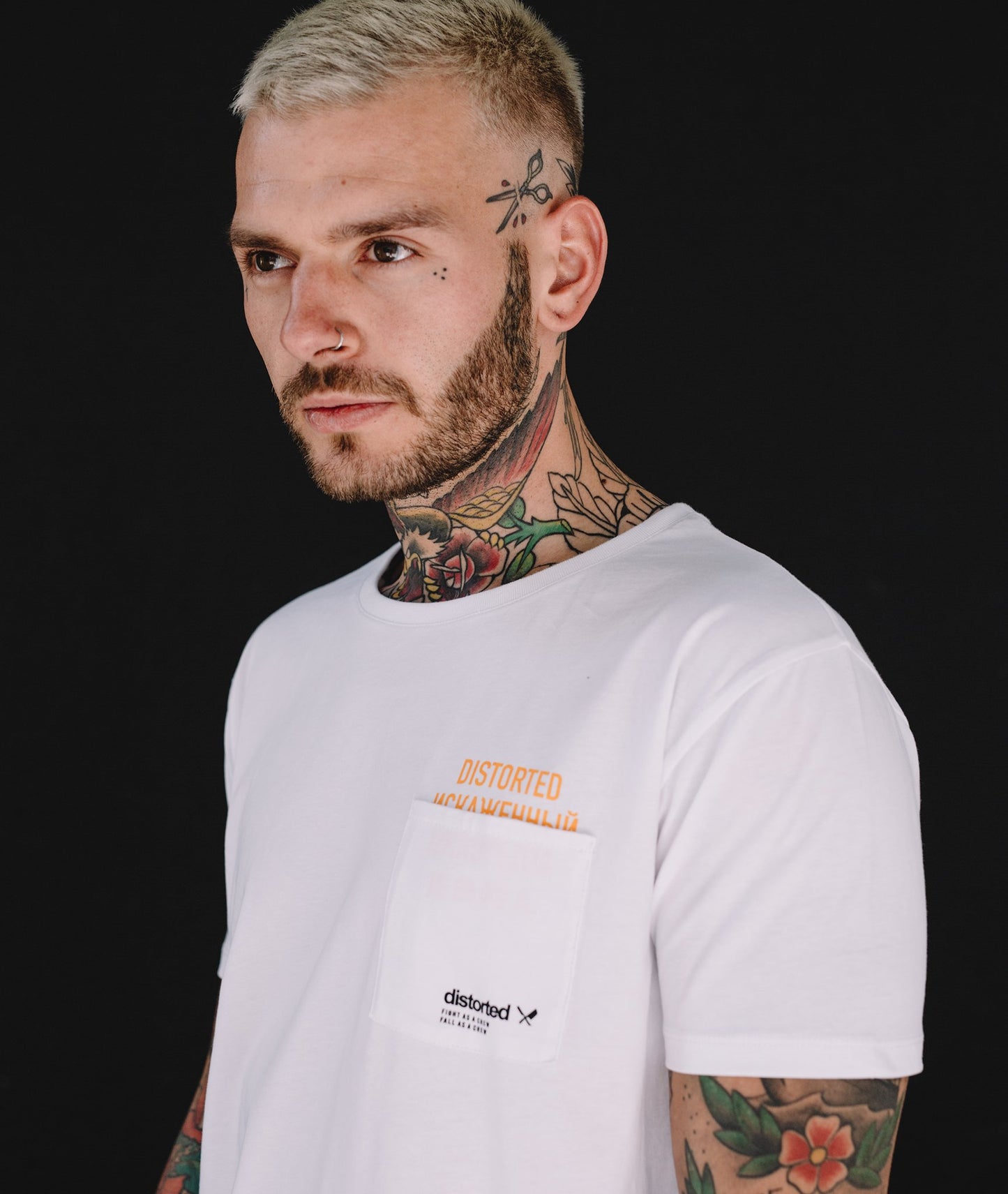 Font Blades Grand Crew Neck Pocket